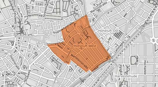 Mietspiegelkarte Hamburg Hoheluft West